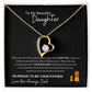 To My Daughter Forever Love Necklace/This Old Lion/Gift