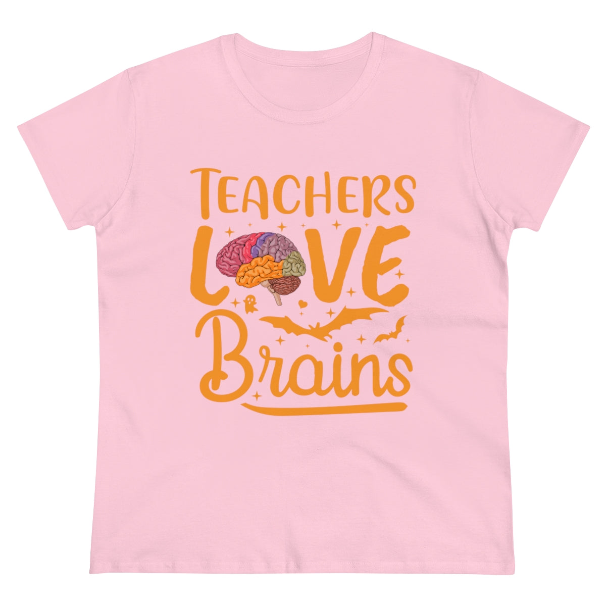 Teachers Love Brains / Women's Midweight Cotton Tee