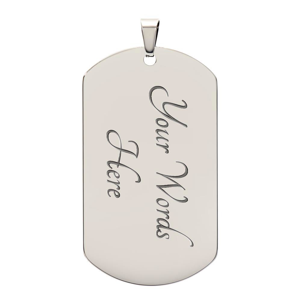 Monogram Dog Tag (Aden)