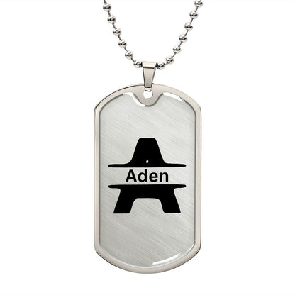 Monogram Dog Tag (Aden)