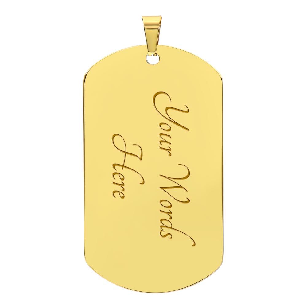 Monogram Dog Tag (Aden)