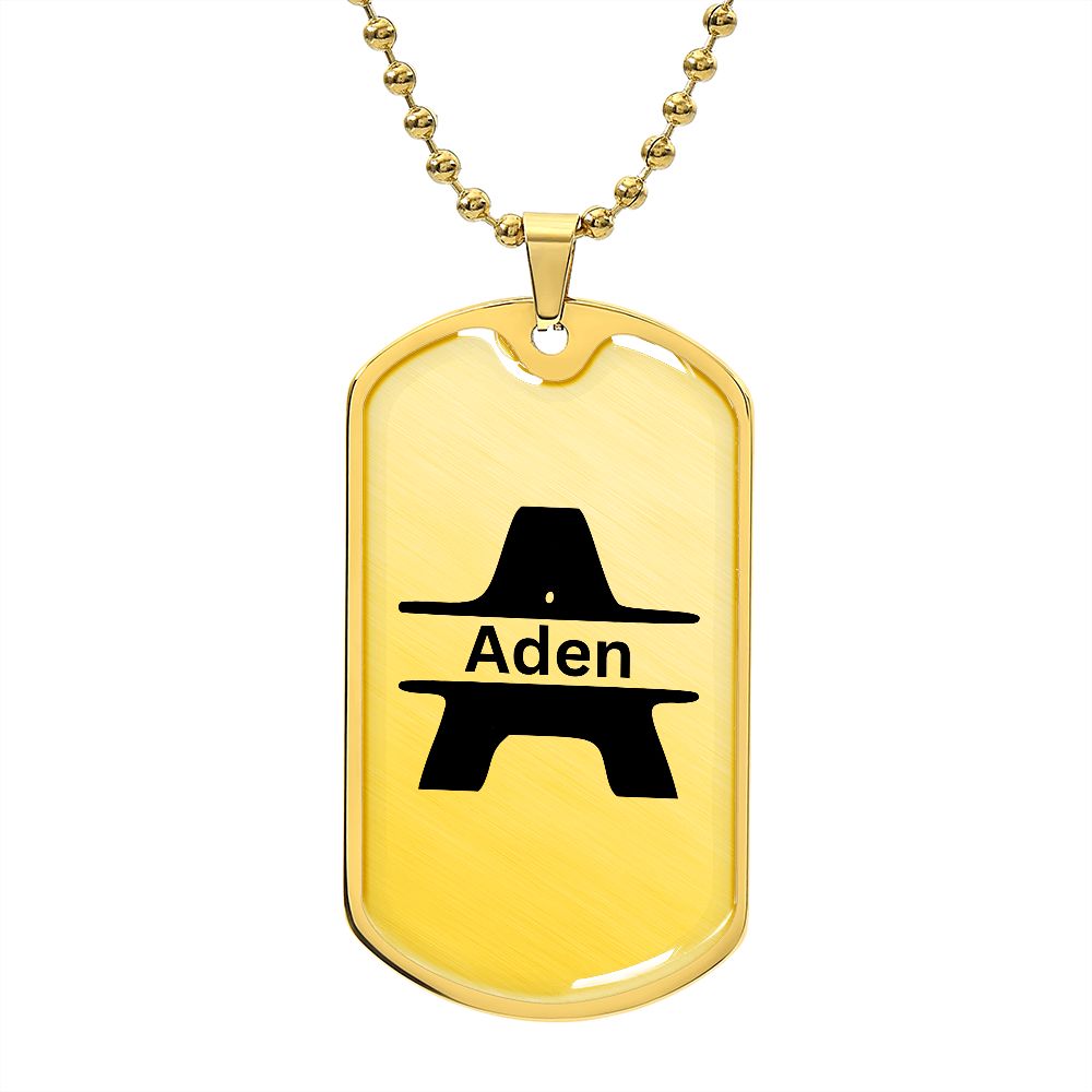 Monogram Dog Tag (Aden)