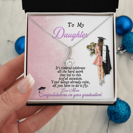 To My Daughter Alluring Beauty Necklace w/POD MC