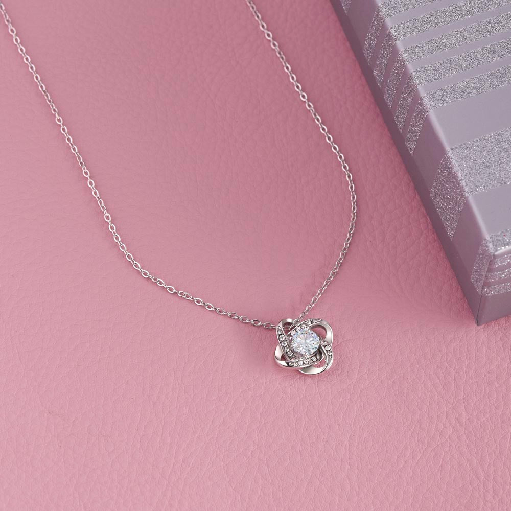 To My Daughter Necklace Gift/Birthday Gift/Valentine's Day Gift/Christmas Gift/Love Knot Necklace