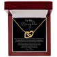 To My Daughter Necklace Gift/Birthday Gift/Valentines Day Gift/Christmas Gift/Interlocking Hearts Necklace
